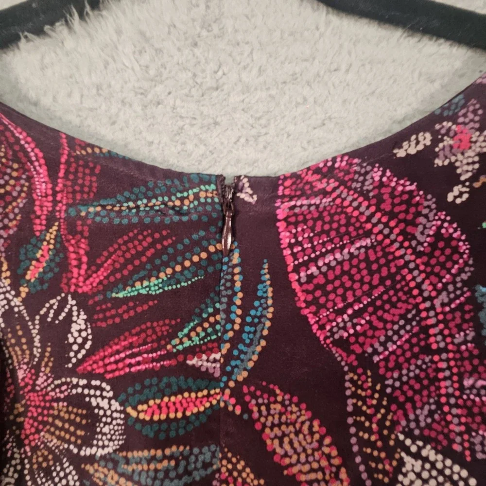 Johnny Was Alicante Silk Tunic Dress XL Floral Tropical Cruise‎ Designer Luxury - Picture 9 of 14